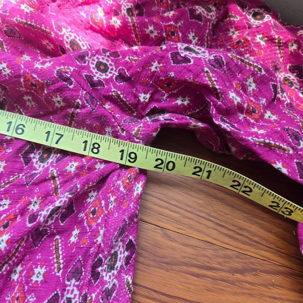 Anthropologie Womens Pink‎ Floral Off-The-Shoulder Floral Blouse Top Size Small - Picture 8 of 9